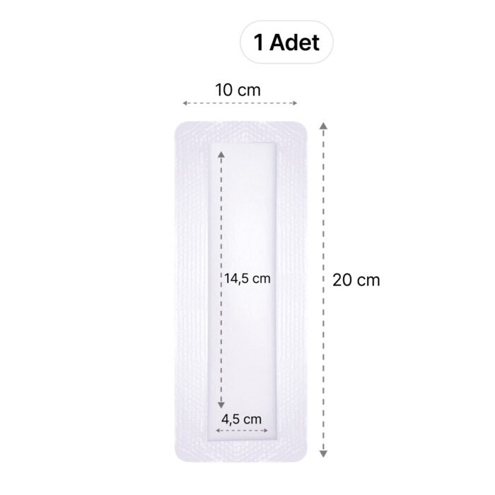 LUOFUCON® Silikon Post-Op Ameliyat Sonrası Yara Örtüsü - 20x10 cm (1 Adet)