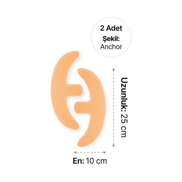 LUOFUCON® Silikon Jel İz Giderici (Anchor) - 25x10 cm (2 Adet)