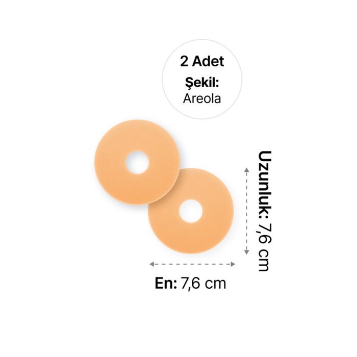 LUOFUCON® Silikon Jel İz Giderici (Areola) - 7,6 cm (2 Adet)