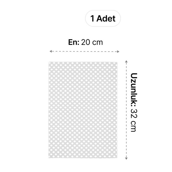 LUOFUCON® Silikon Yara Temas Tabakası - 32x20 cm (1 Adet)