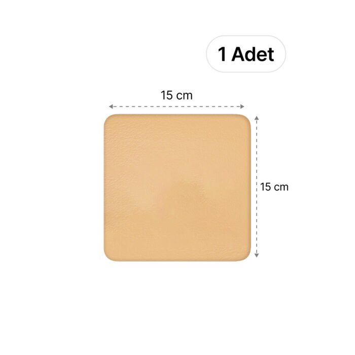 LUOFUCON® Silikon Köpük Yara Örtüsü (Non-Border) - 15x15 cm (1 Adet)
