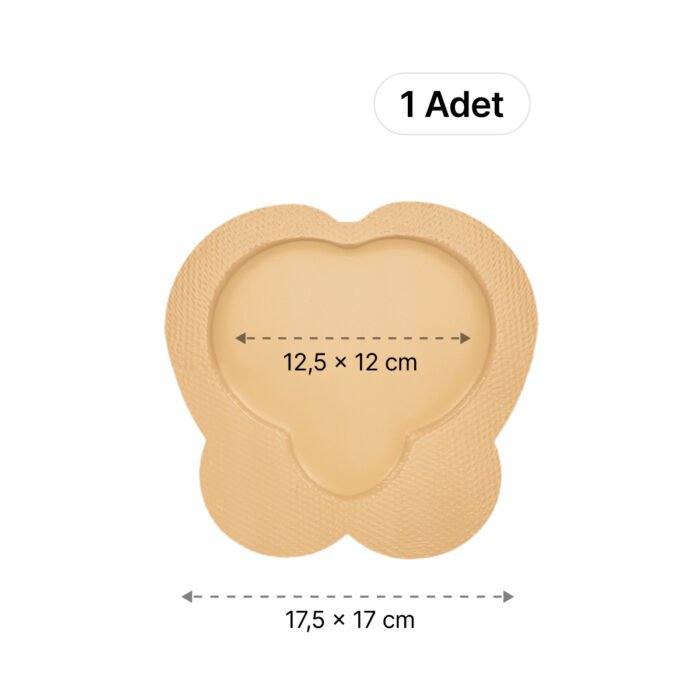 LUOFUCON® Silikon Köpük Yara Örtüsü (SAKRUM) - 17,5x17 cm (1 Adet)