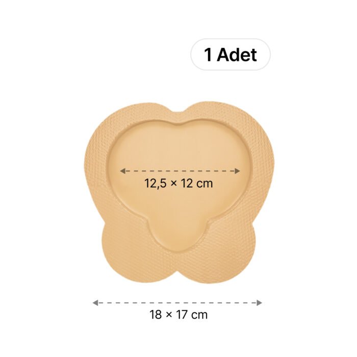 LUOFUCON® Silikon Köpük Yara Örtüsü (SAKRUM) - 18x17 cm (1 Adet)