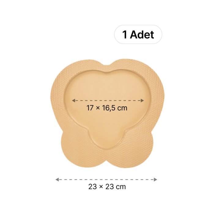 LUOFUCON® Silikon Köpük Yara Örtüsü (SAKRUM) - 23x23 cm (1 Adet)